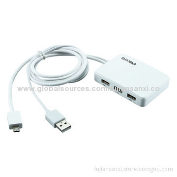 MHL Adapter, Plug-and-play Function, Sized 78.5*55*16.5mm